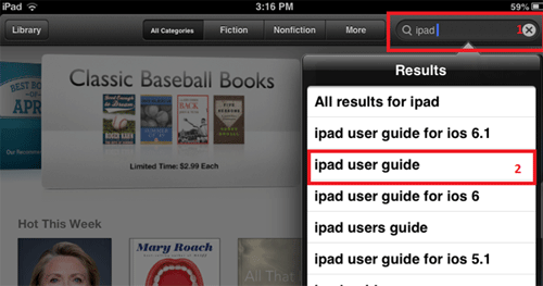 iTunes Store, Search, iPad User Guide